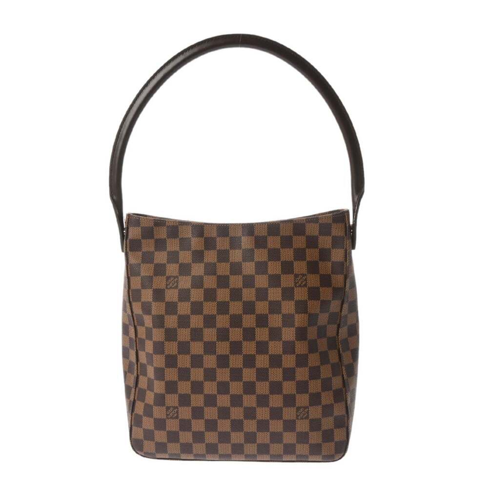 LOUIS VUITTON Authentic Brown Damier Canvas Looping GM Shoulder Bag - Picture 2 of 11